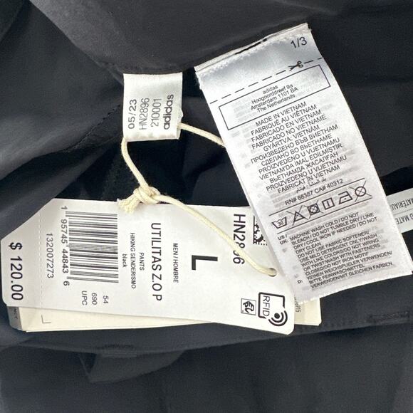 Adidas Men's Black Terrex Utilitas Hiking Zip-Off Pants Size L - Picture 8 of 10